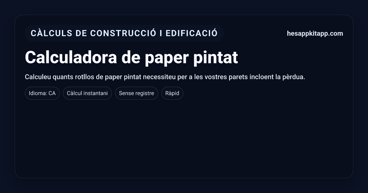 Calculadora de paper pintat | HesappKitapp | HesappKitapp